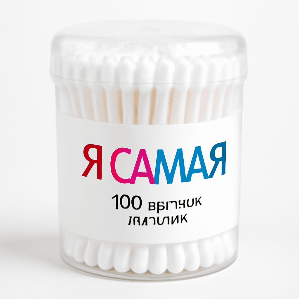 Ватные палочки Я САМАЯ баночка 100шт 6/48